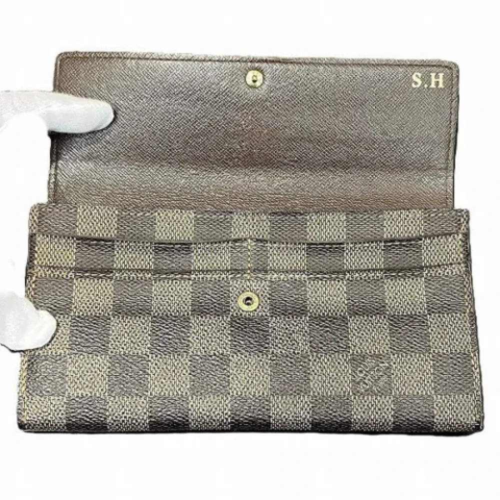 Louis Vuitton Vintage Pre-owned Canvas wallets Brown Dames