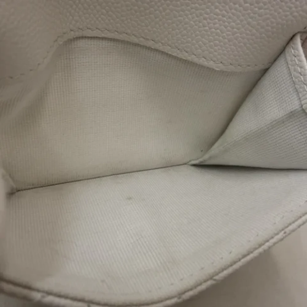 Chanel Vintage Pre-owned Leather wallets White Dames