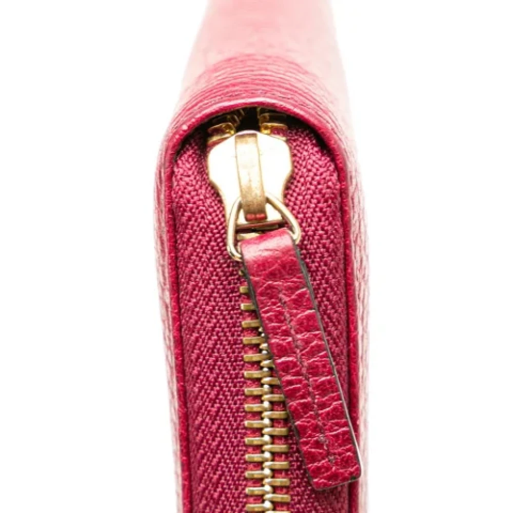 Gucci Vintage Pre-owned Leather wallets Red Dames