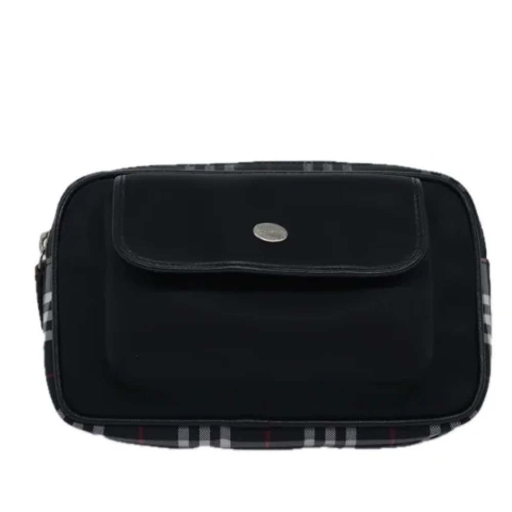 Burberry Vintage Pre-owned Fabric crossbody-bags Black Dames