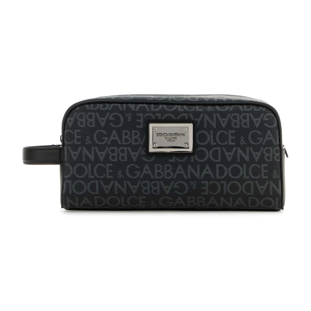 Dolce & Gabbana Stijlvolle Beauty Cases voor SLG Accessoires Gray Heren