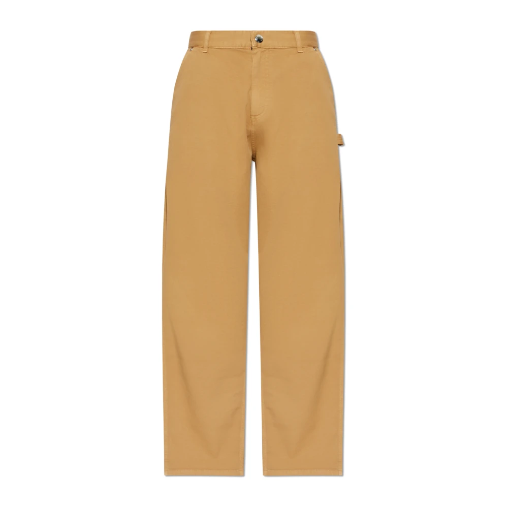 Moncler Brown Wide Trousers, Male, L, Cargo Trousers