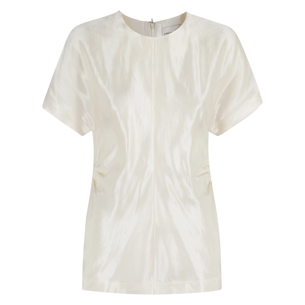 Loulou Studio Korte Mouw Blouse White Dames
