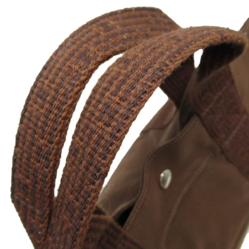 Hermès Vintage Pre-owned Canvas handbags Brown Dames