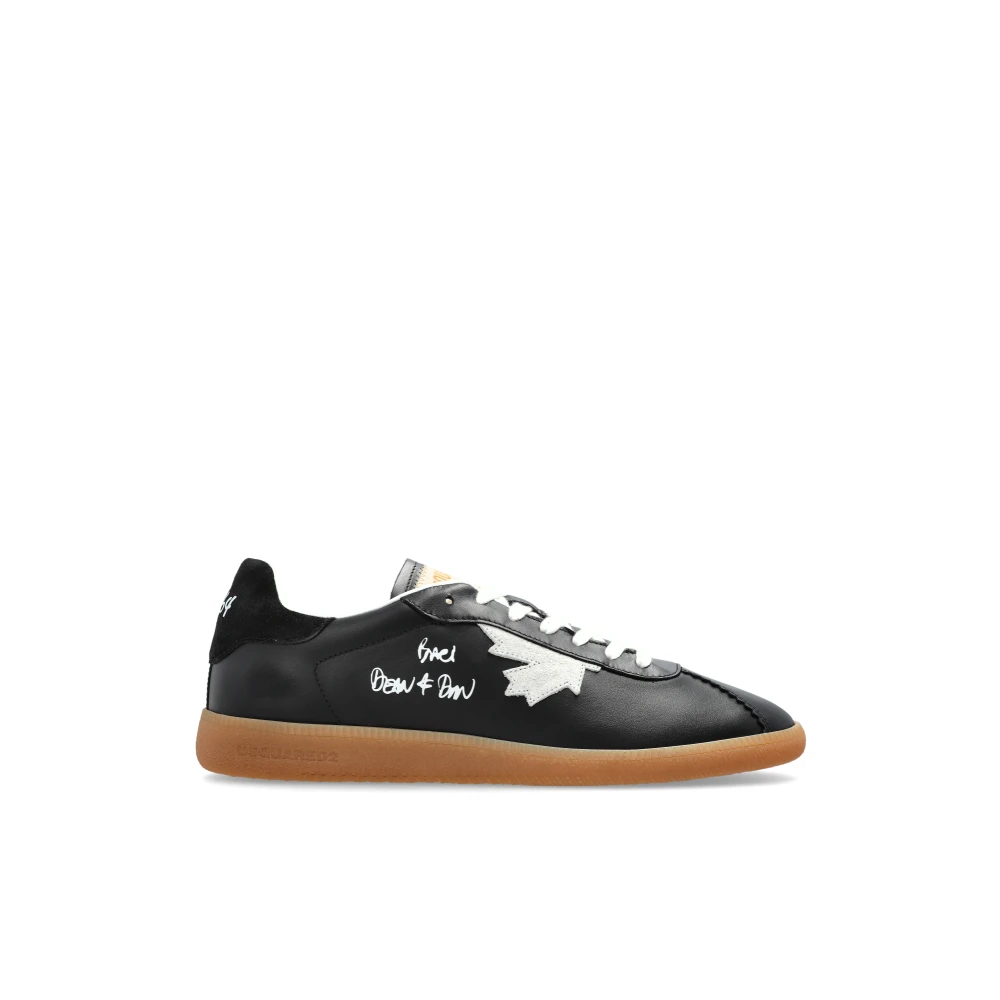 Dsquared2 Black Low-Top Trainers - Male - Sneakers - 9 Uk - Shoes
