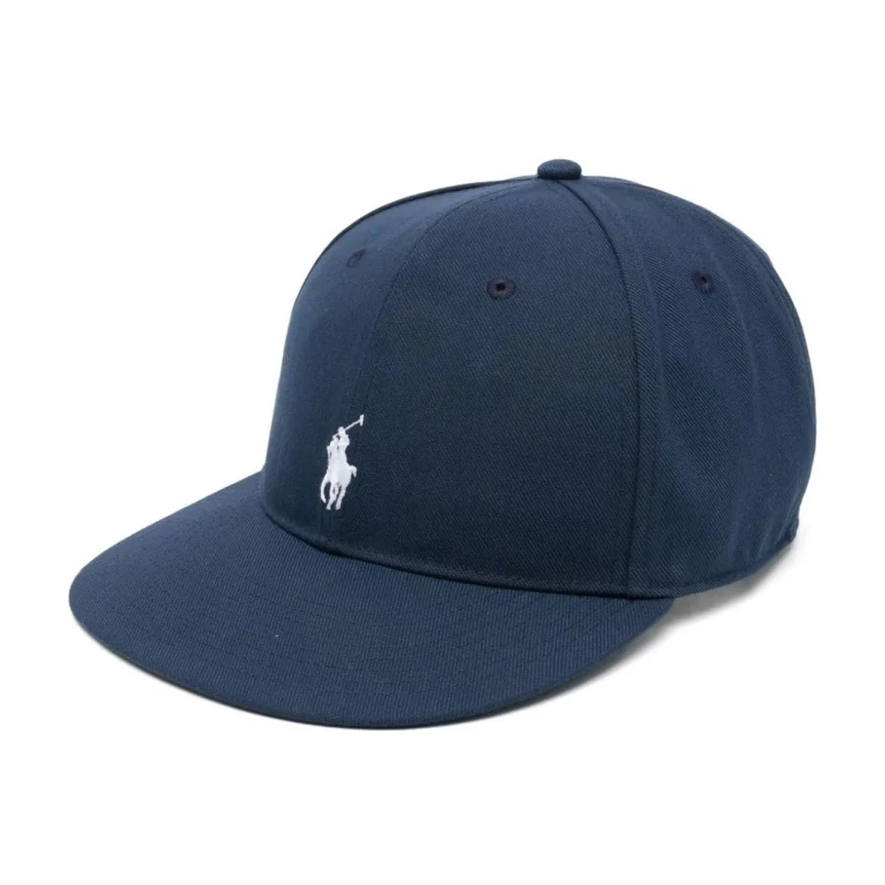 Polo Ralph Lauren Uomo Blu Twill High-Crown Ball Cap