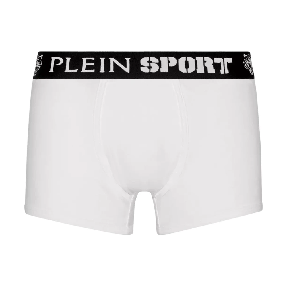 Plein Sport Witte Boxershorts met Logo White Heren