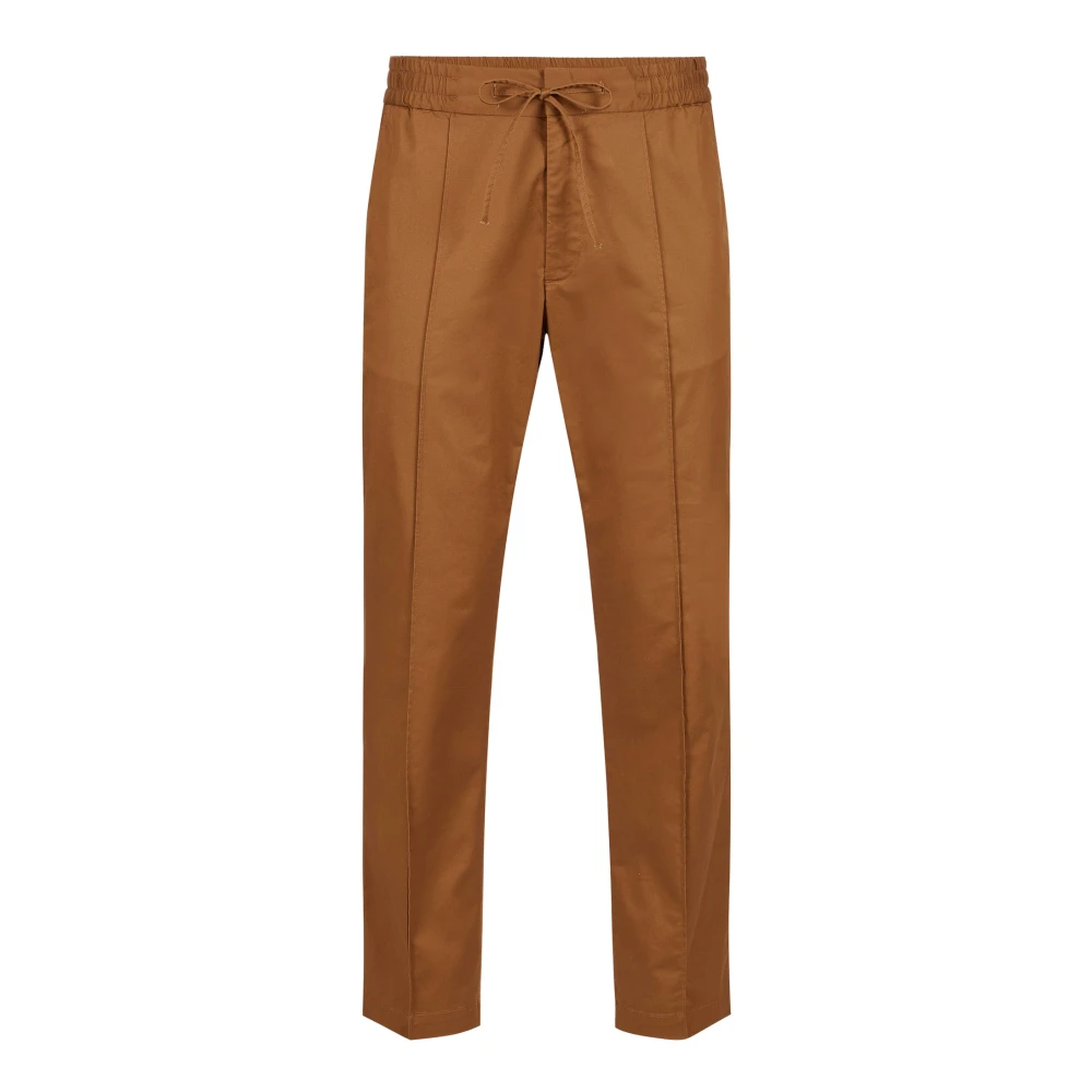 Iceberg Verbrand bruine jogging fit broek in stretch katoen gabardine Brown Heren