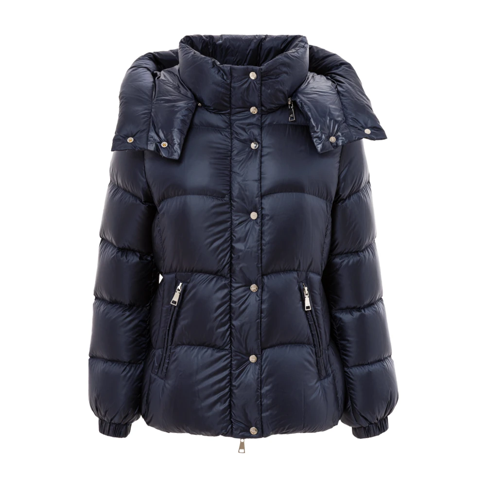Add Afneembare capuchon gewatteerde jas Blue Dames