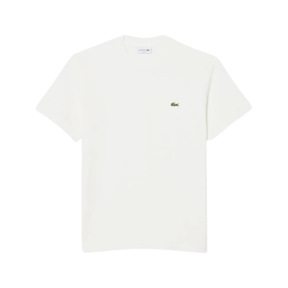 Lacoste Herr Vit Toppar S, Klassisk T-Shirt