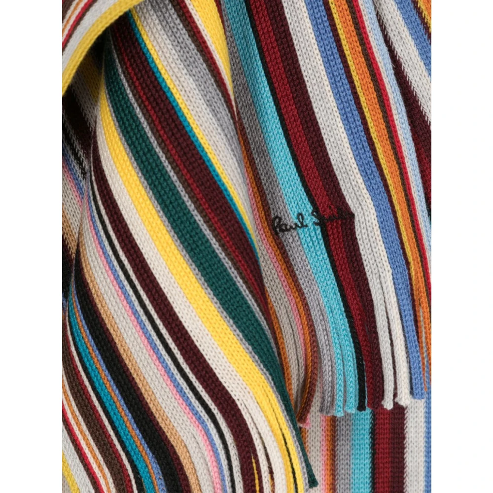 Paul Smith MultiColour Spectrum Stripe Sjaal Multicolor Heren