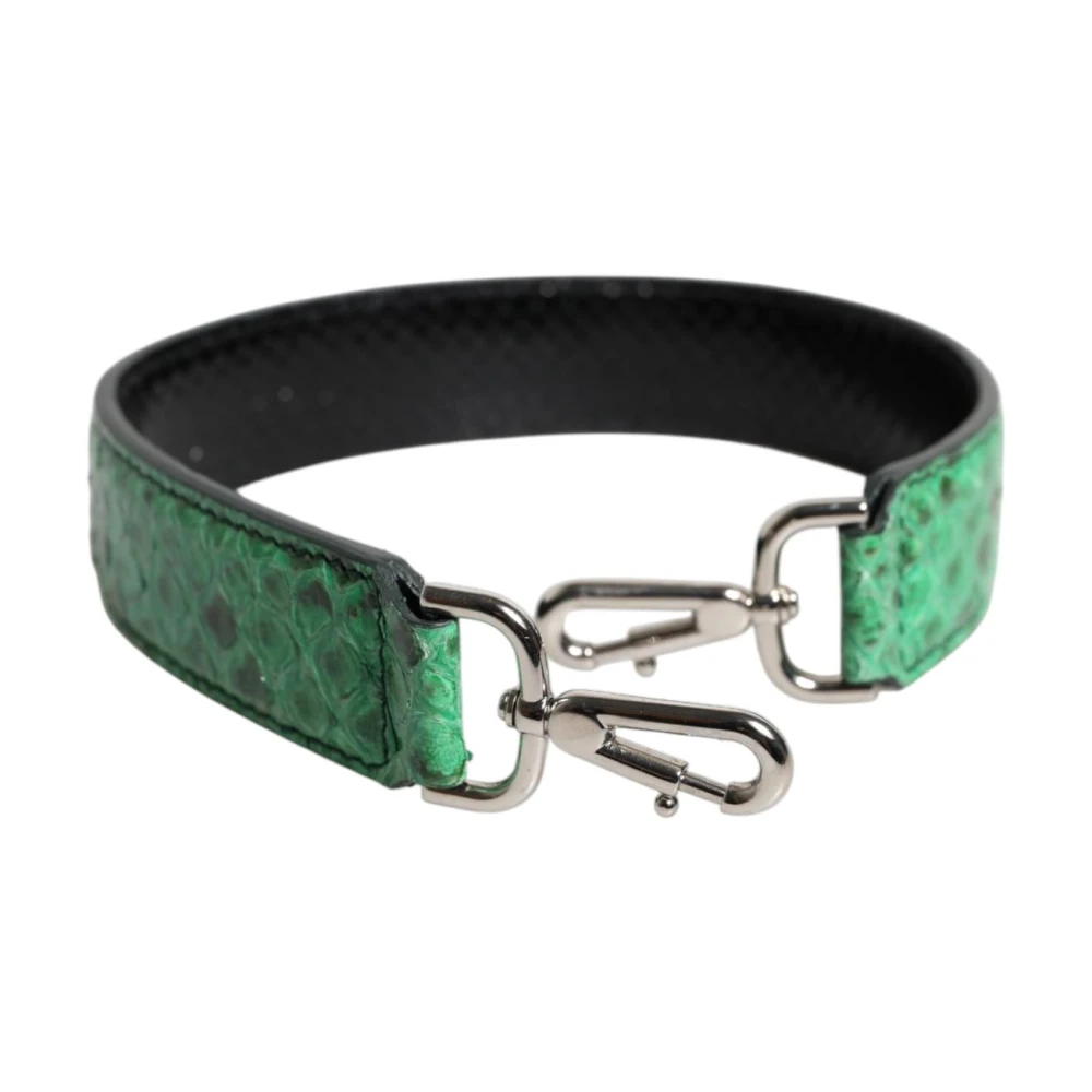 Dolce & Gabbana Women's Green Exotic Python Leather Shoulder Strap