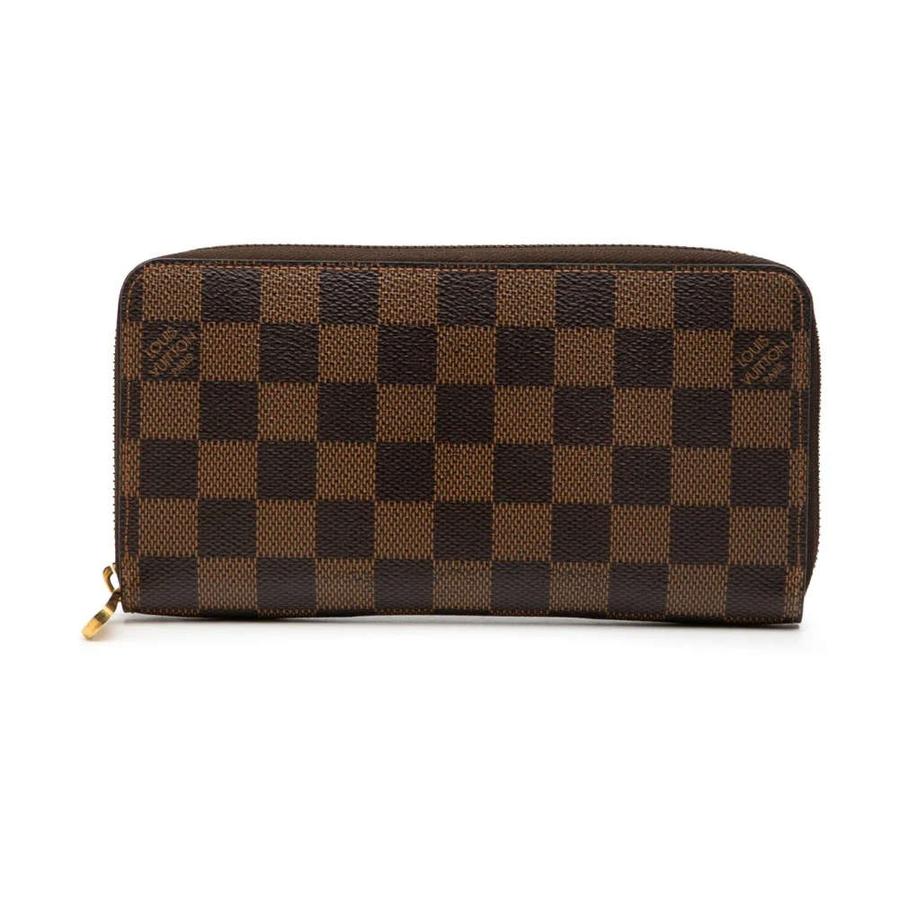 Louis Vuitton Vintage Women's Brown Pre-Owned Zip Around Wallet