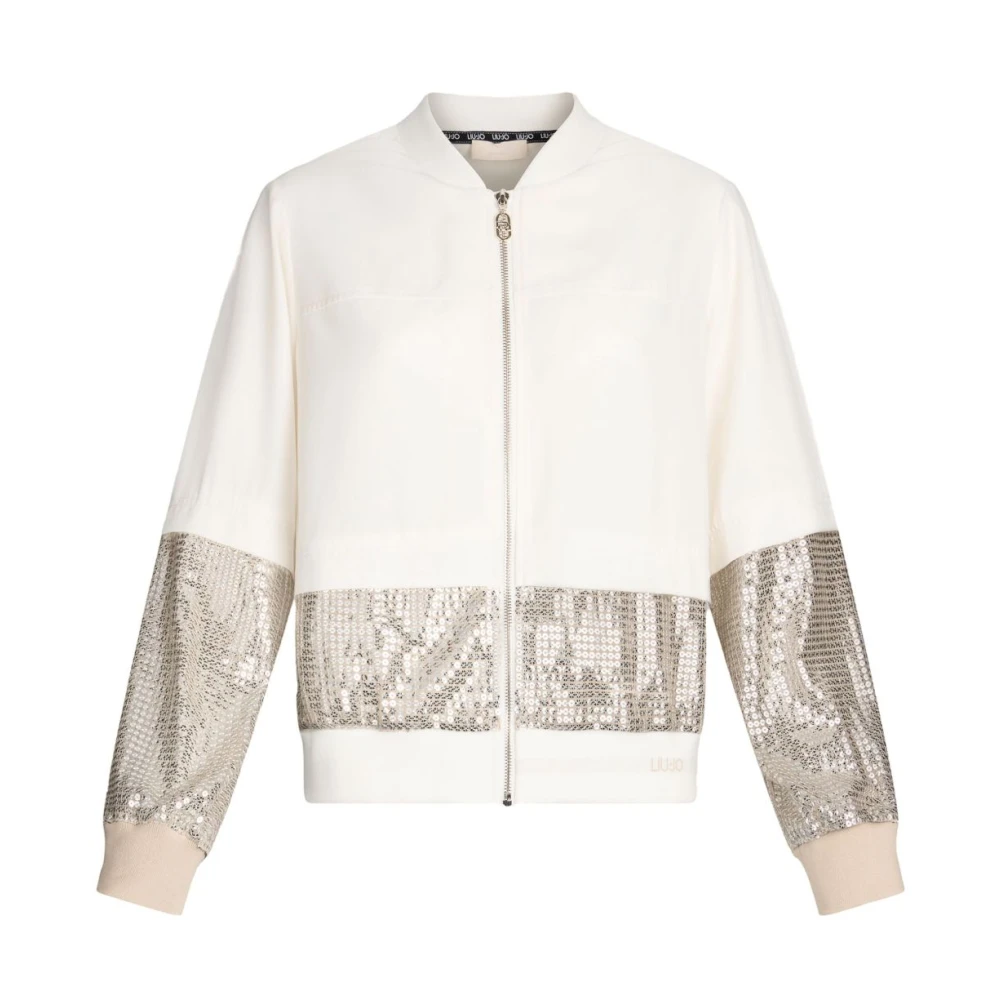 Liu Jo Wit Grijs Jas Kledingcollectie White Dames