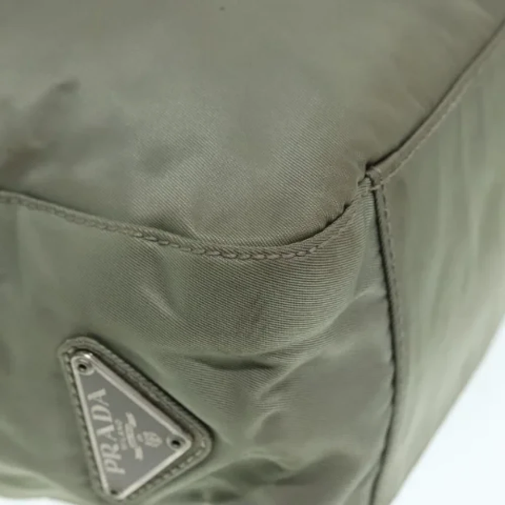Prada Vintage Pre-owned Fabric prada-bags Green Dames