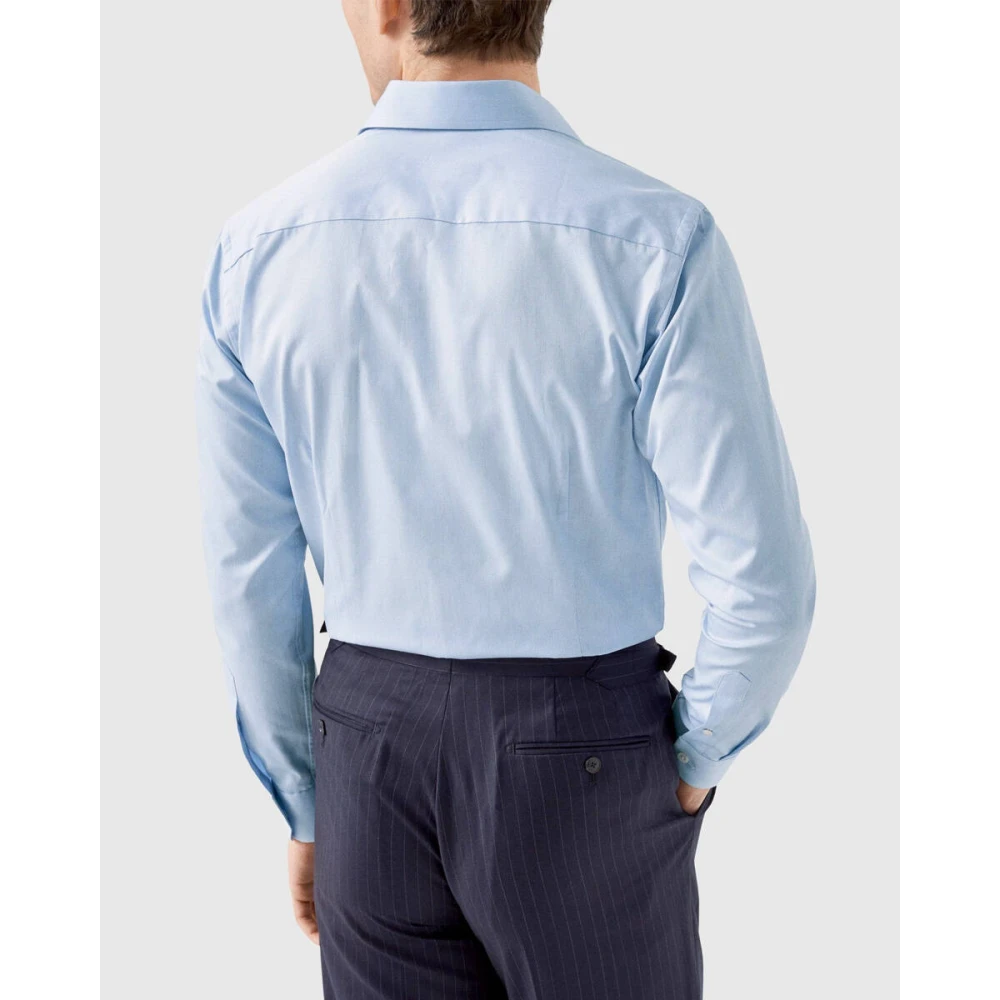 Eton Lange mouw overhemd Blue Heren