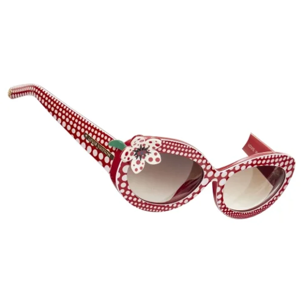 Louis Vuitton Vintage Pre-owned Plastic sunglasses Red Dames