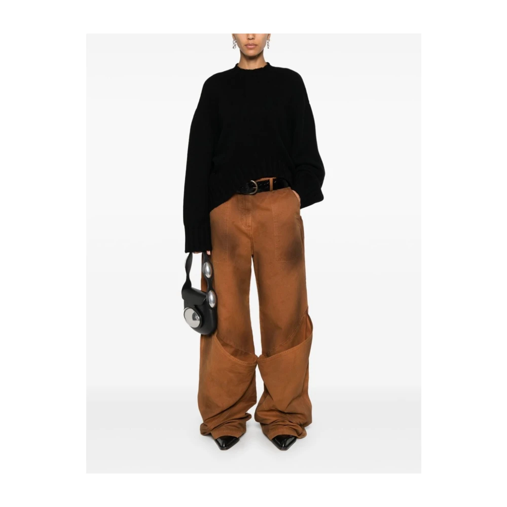 The Attico Round-neck Knitwear Black Dames