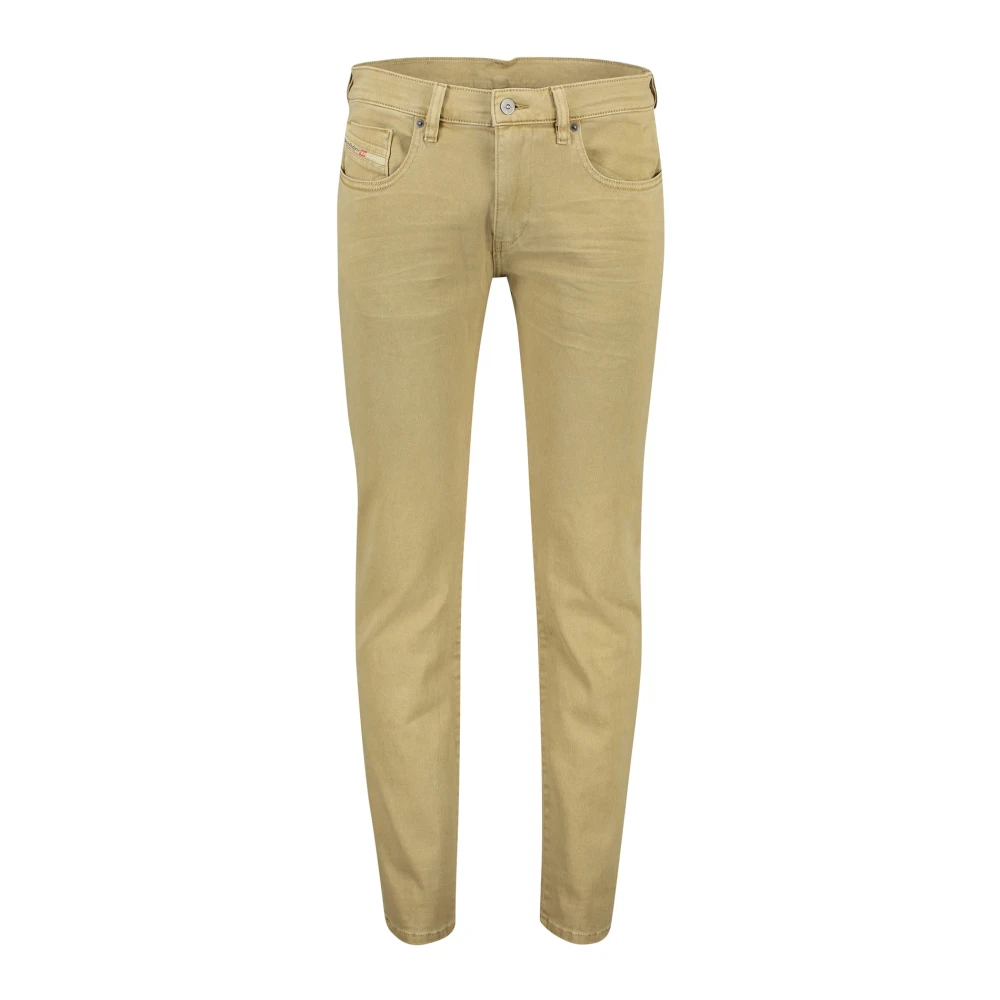 Diesel nette jeans D-strukt zand beige effen katoen