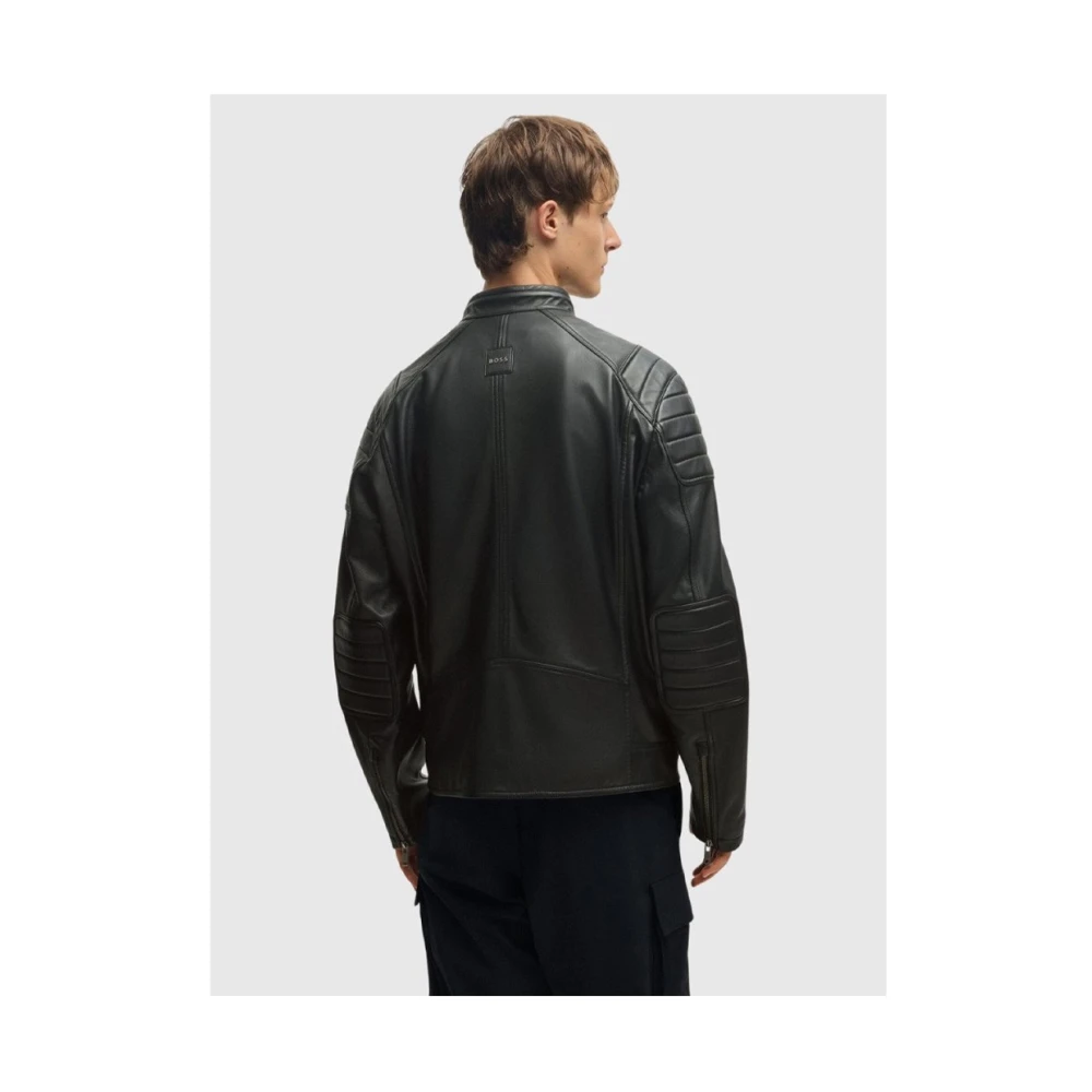 Hugo Boss Stijlvolle Jas voor Mannen Black Heren