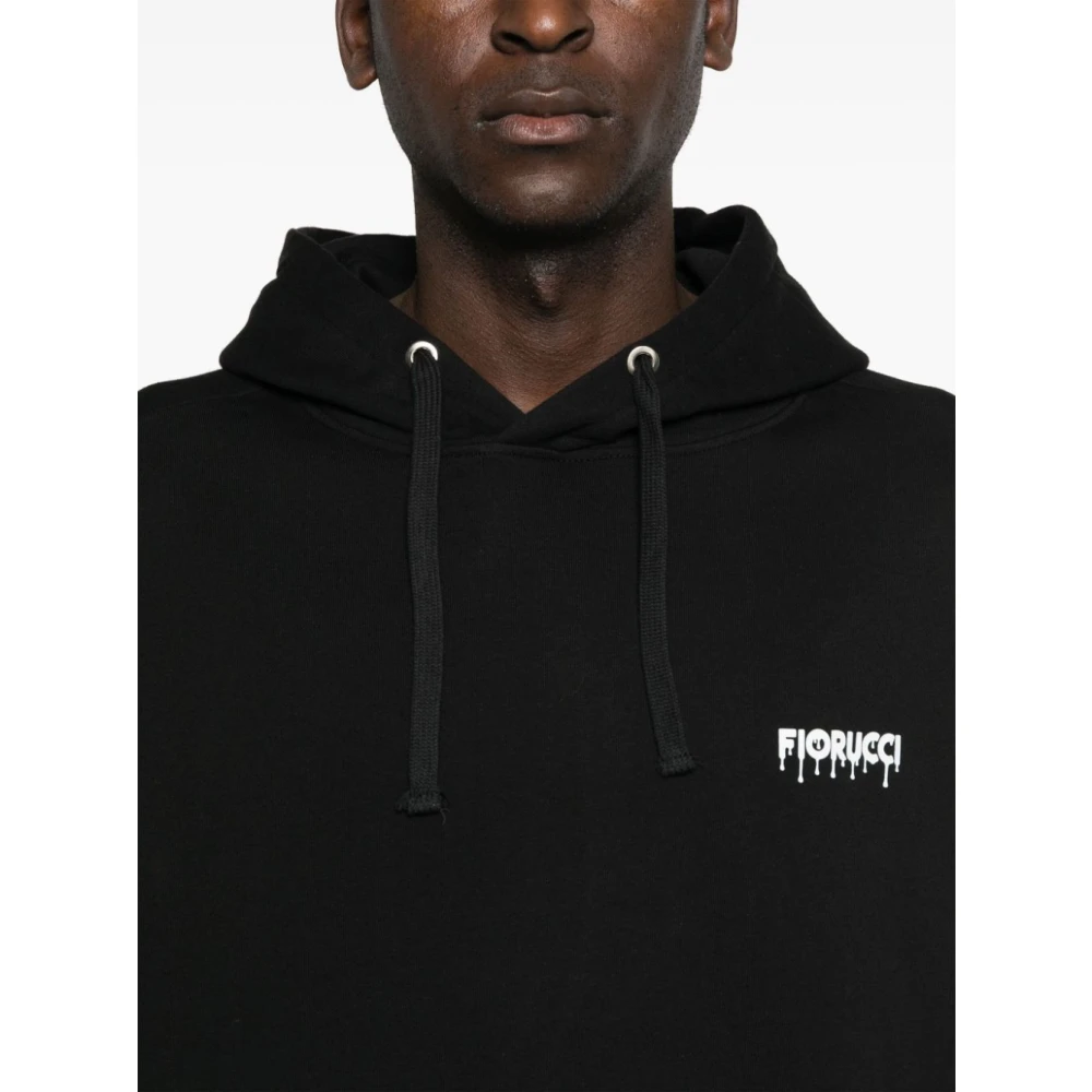 Fiorucci Zwarte Hoodie Aw24 Black Heren