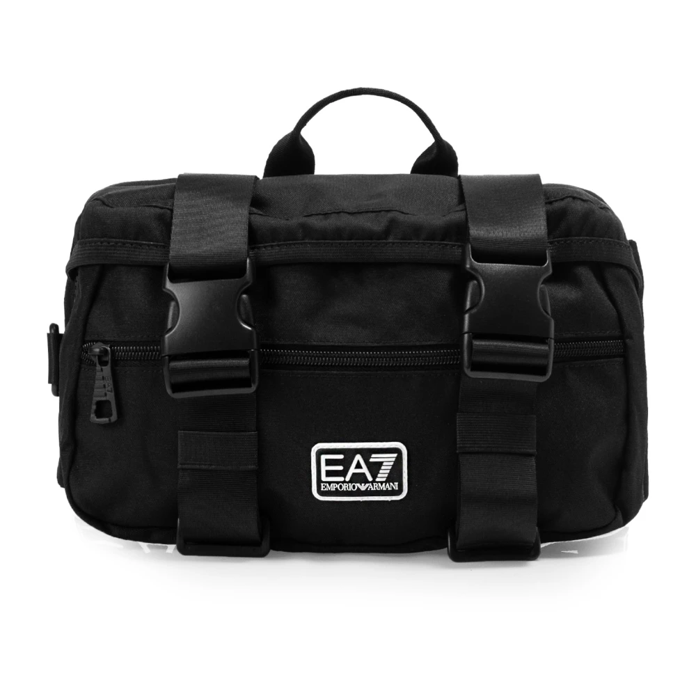 Emporio Armani EA7 Herentas met mesh achterkant Black Heren