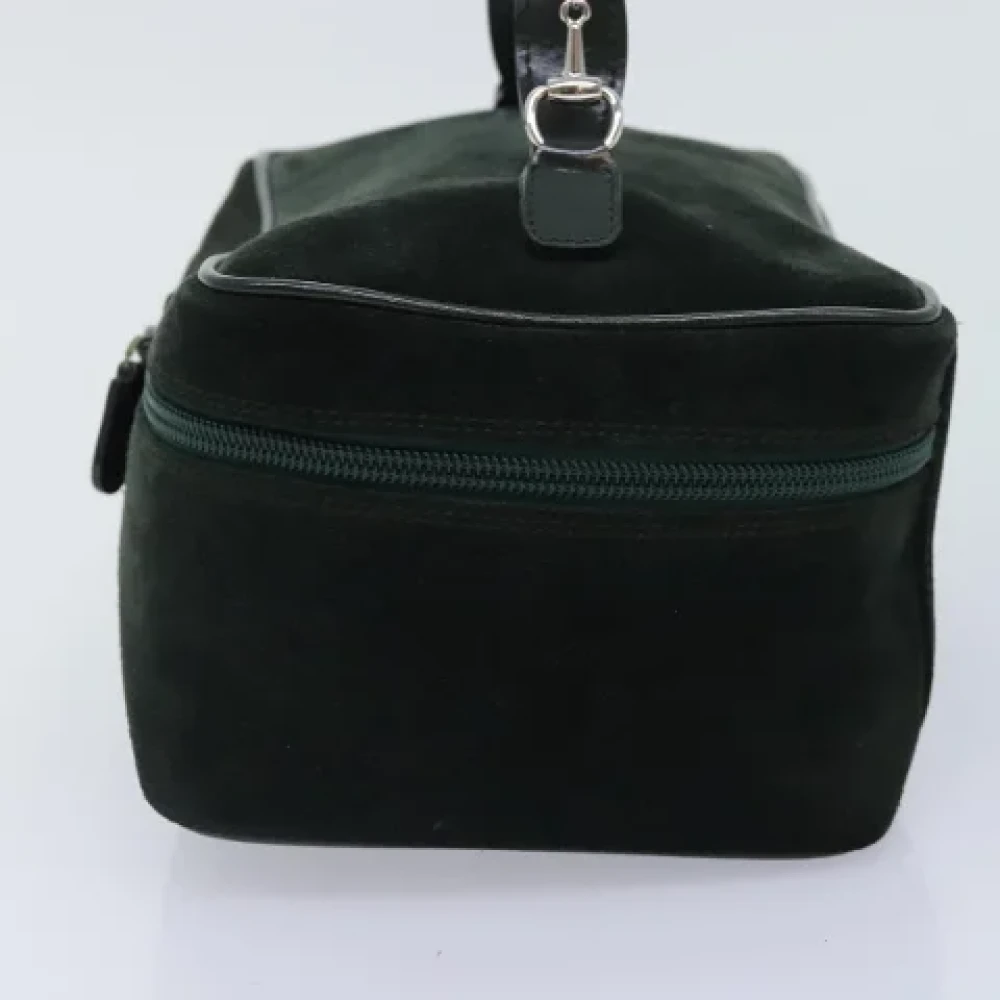 Gucci Vintage Pre-owned Suede gucci-bags Green Dames