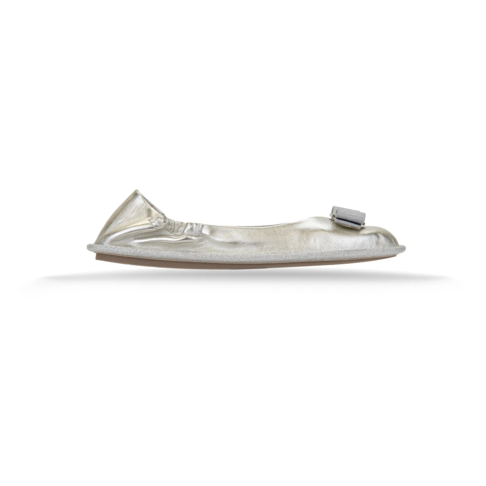 Ferragamo Women's Gray Ballerina Flat - Ballerina Shoes - 8 Uk - Shoes