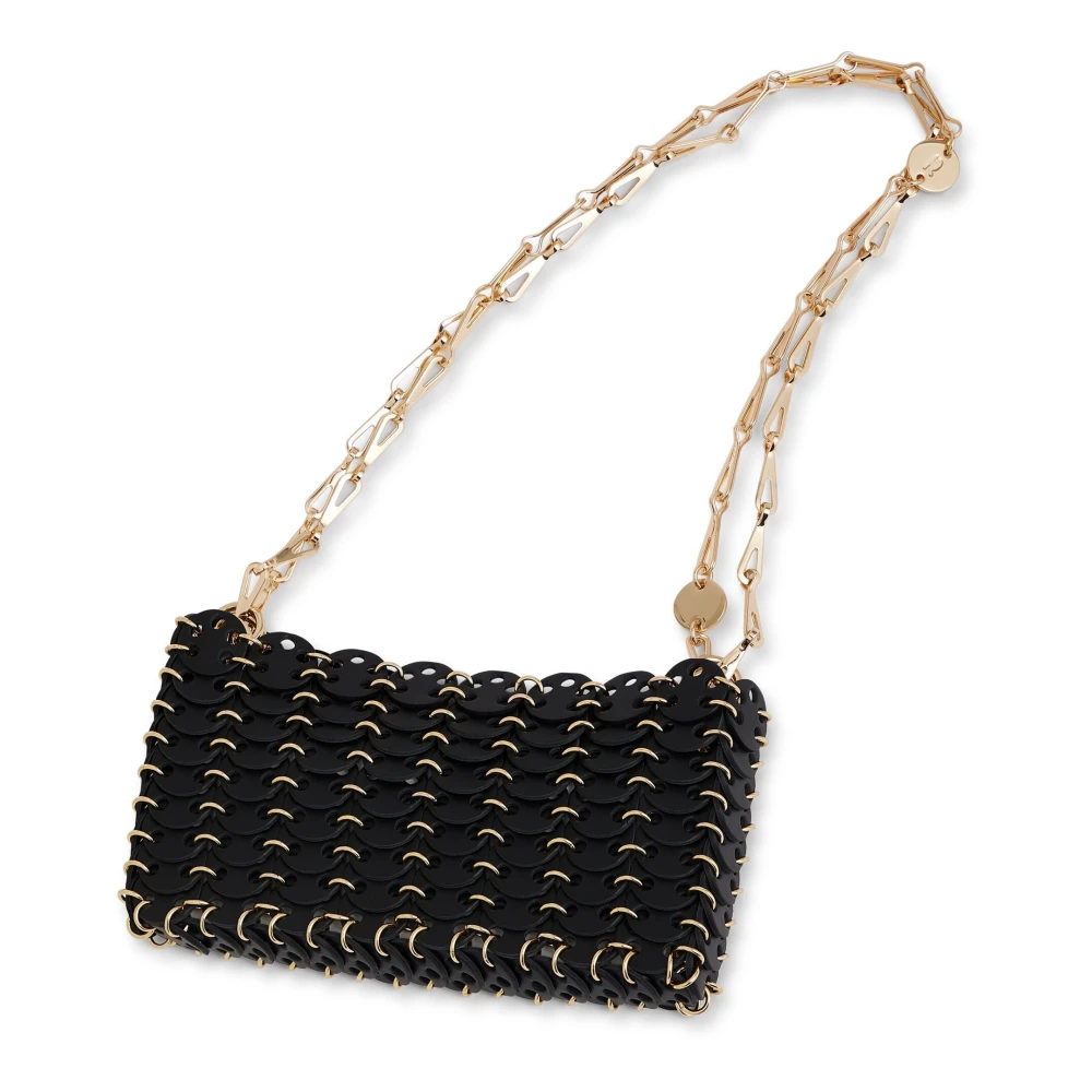 Paco Rabanne Zwart Goud Handtas Black Dames