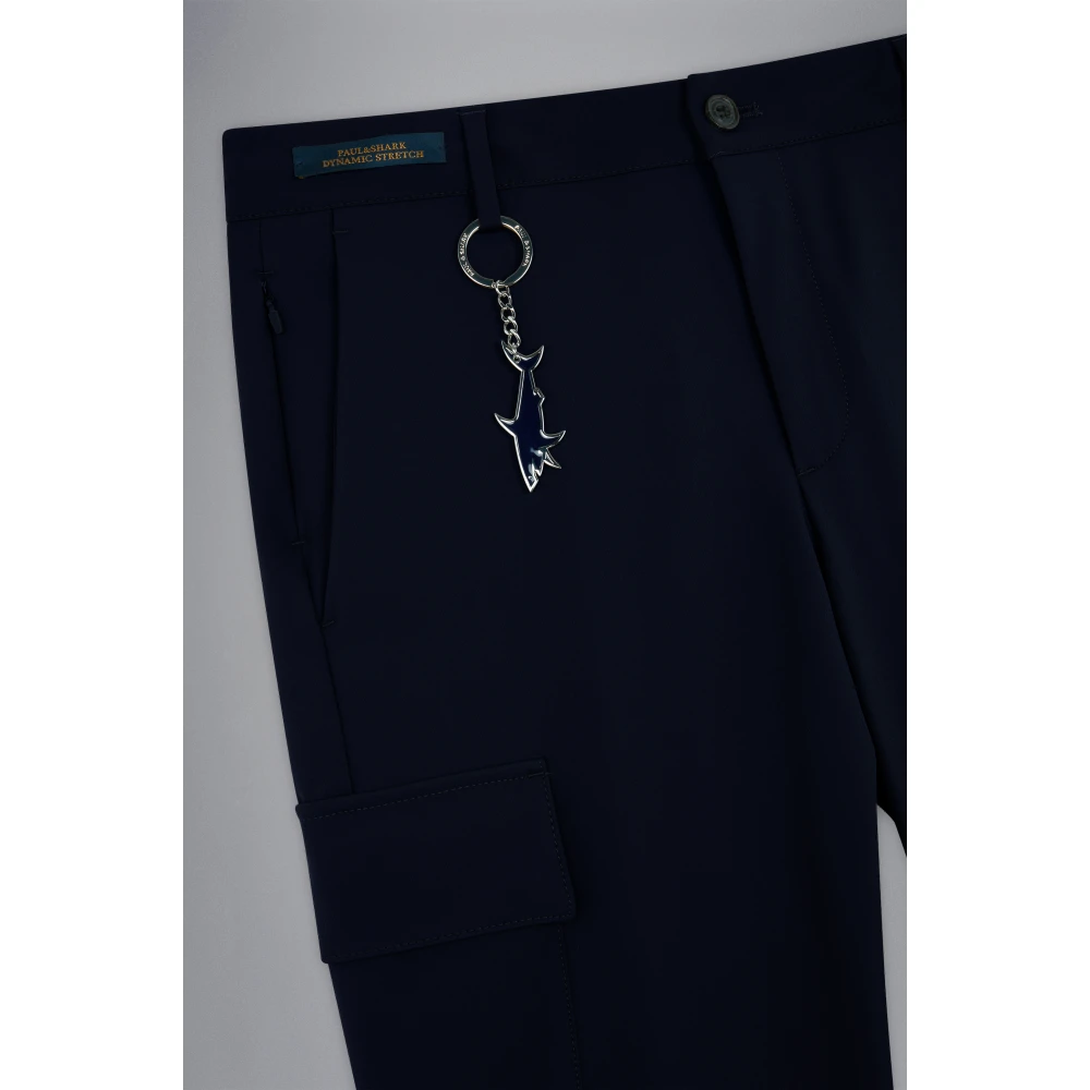 PAUL & SHARK Navy Regular Fit Nylon Broek Blue Heren