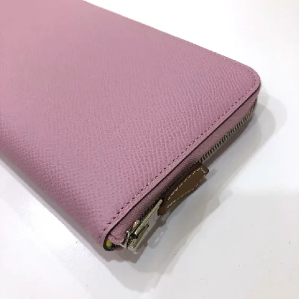 Hermès Vintage Pre-owned Leather wallets Pink Dames
