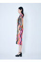 robe-midi-plissee-a-motif-graphique