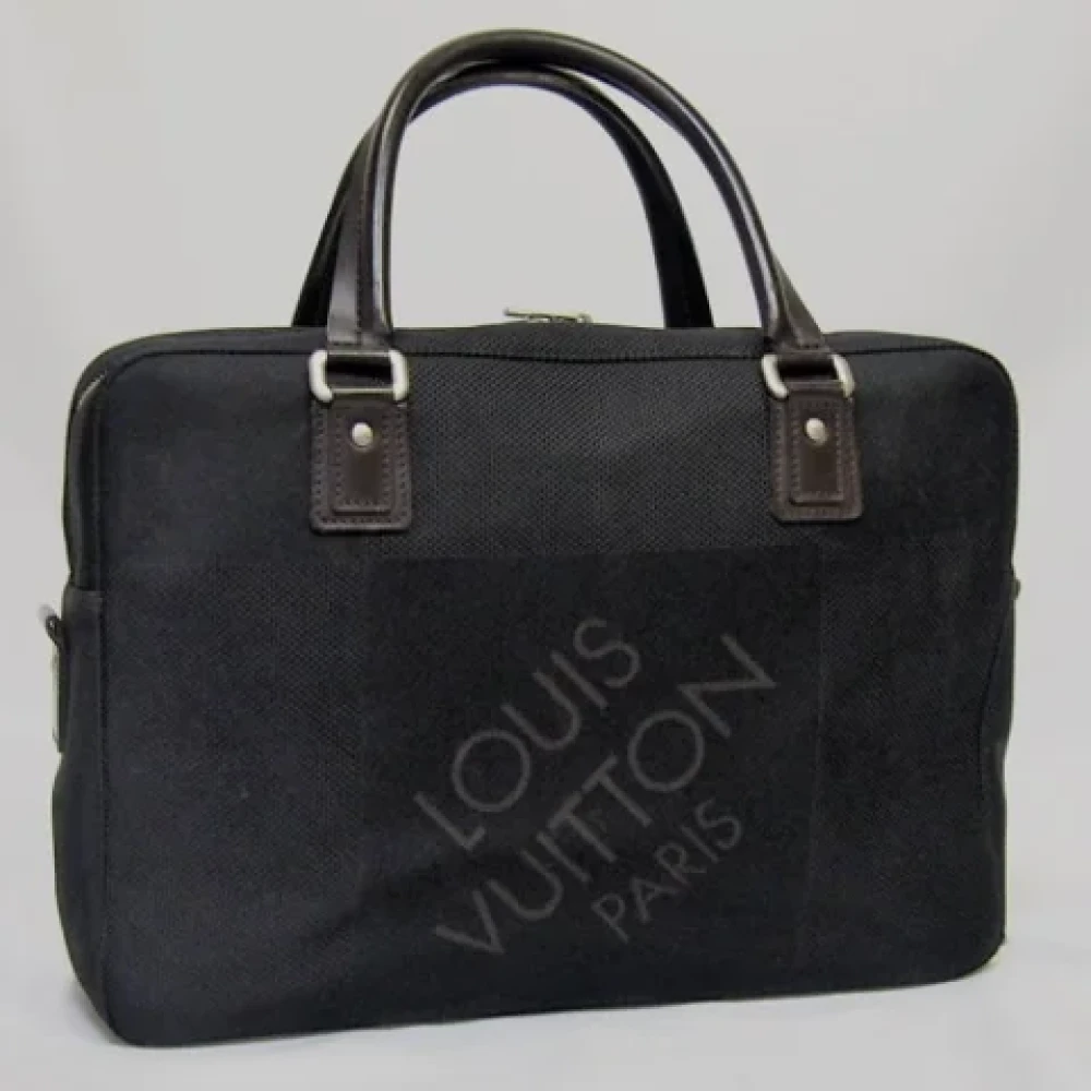 Louis Vuitton Vintage Pre-owned Canvas handbags Black Heren