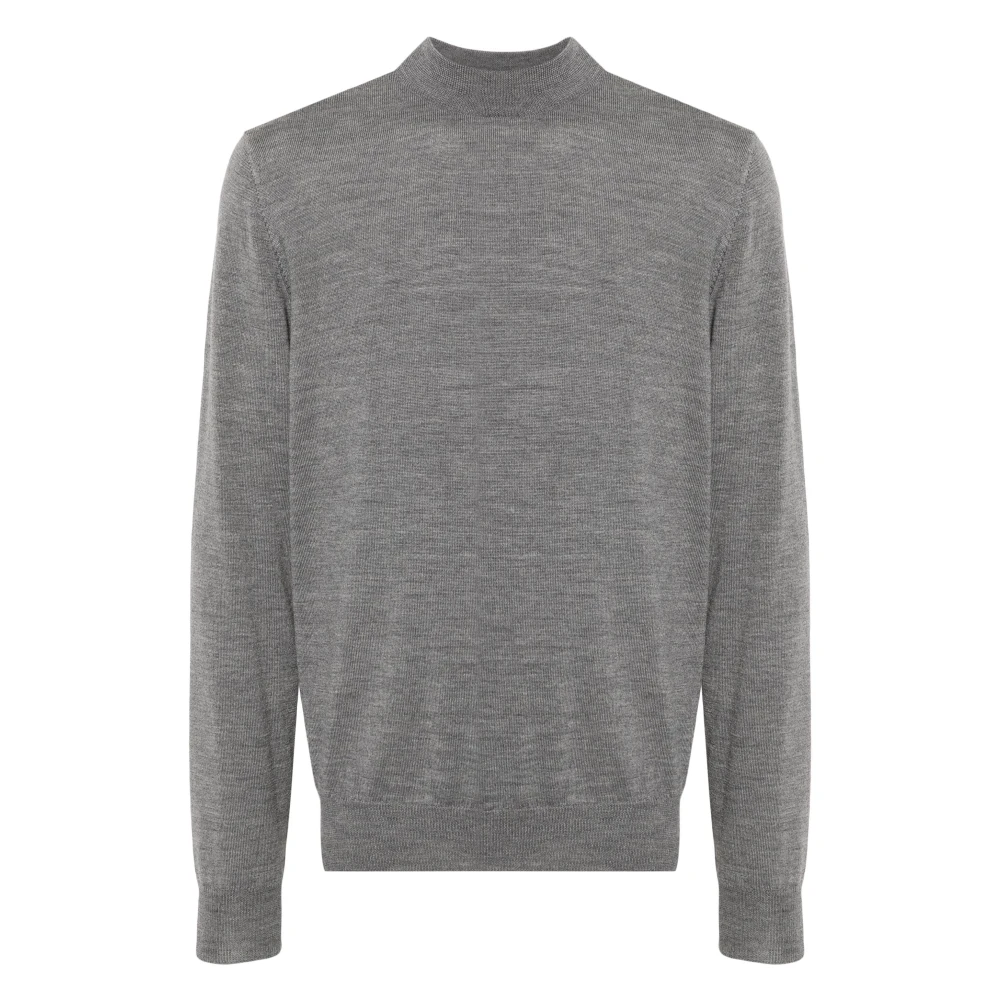 J.lindeberg Gray Merino Turtle Neck Jumper In Grey - Male - Turtlenecks - Xl - Knitwear
