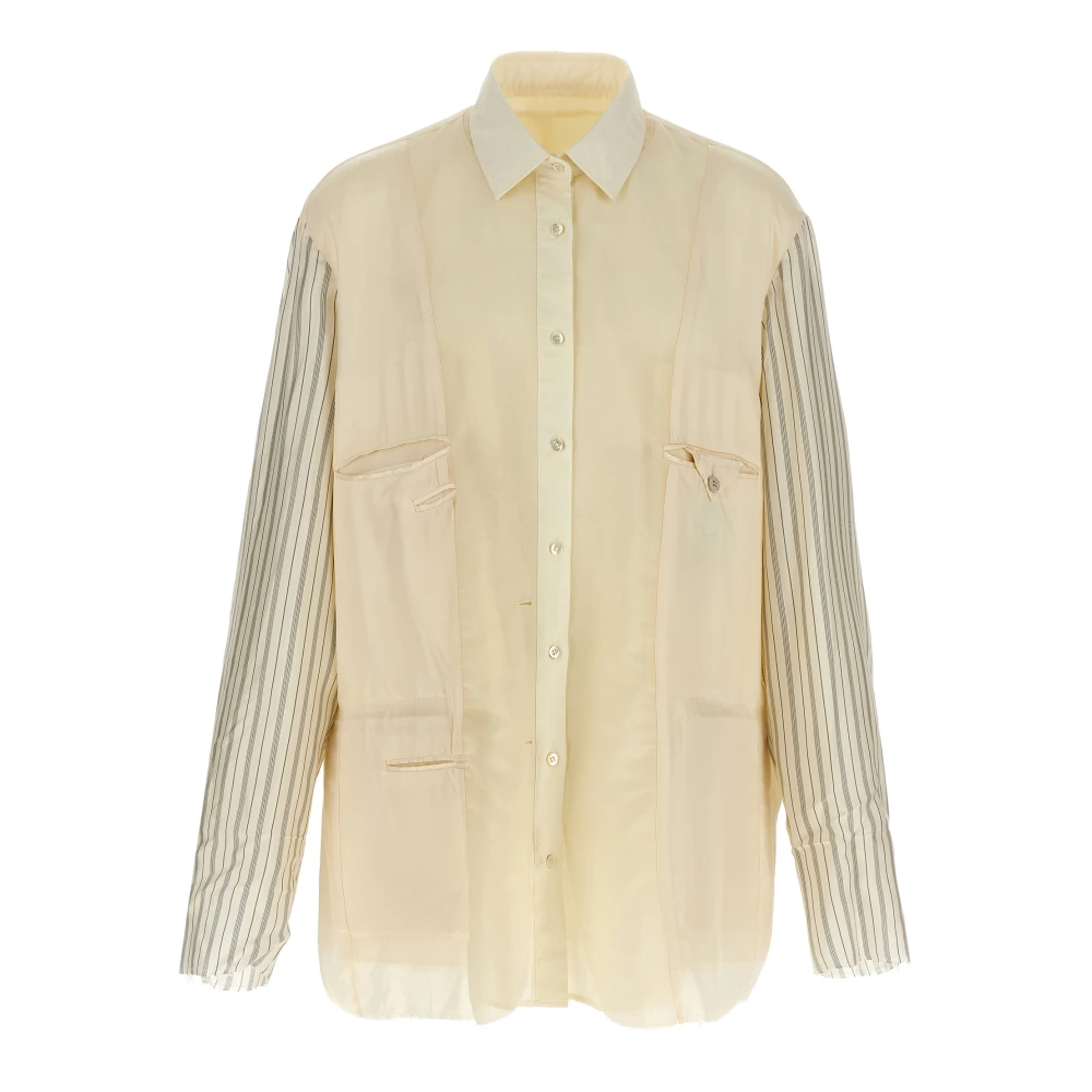 Maison Margiela Hombre Beige Camisas, Talla: Xl