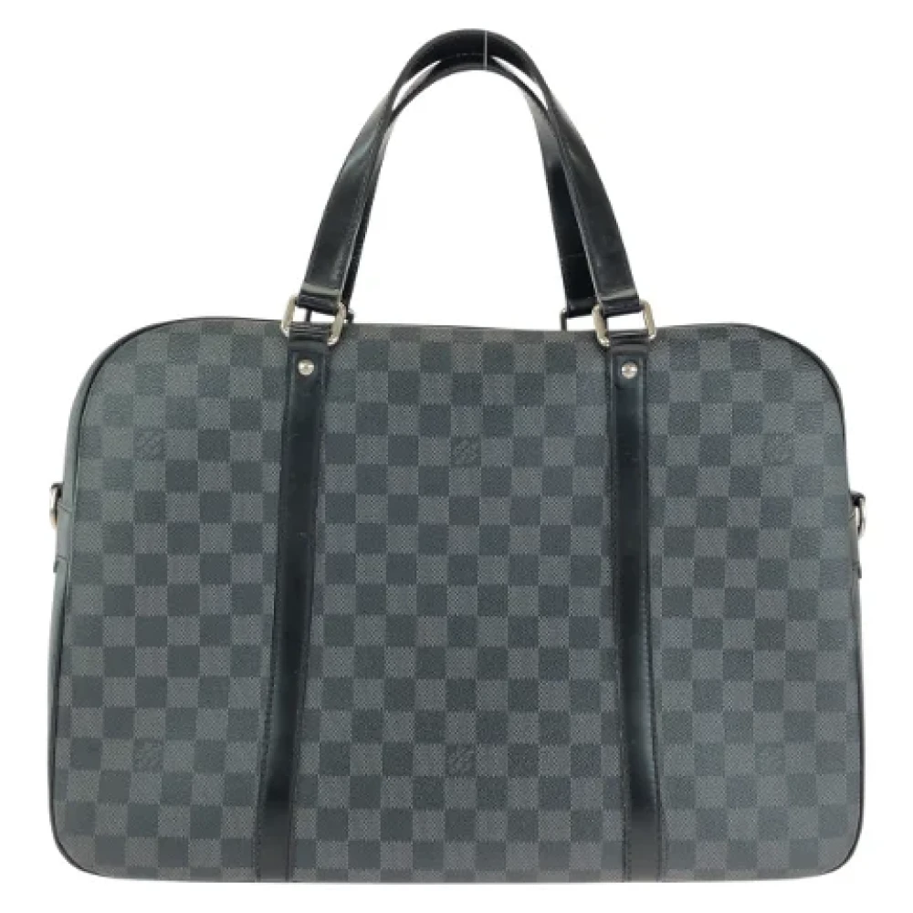 Louis Vuitton Vintage Pre-owned Canvas briefcases Black Dames