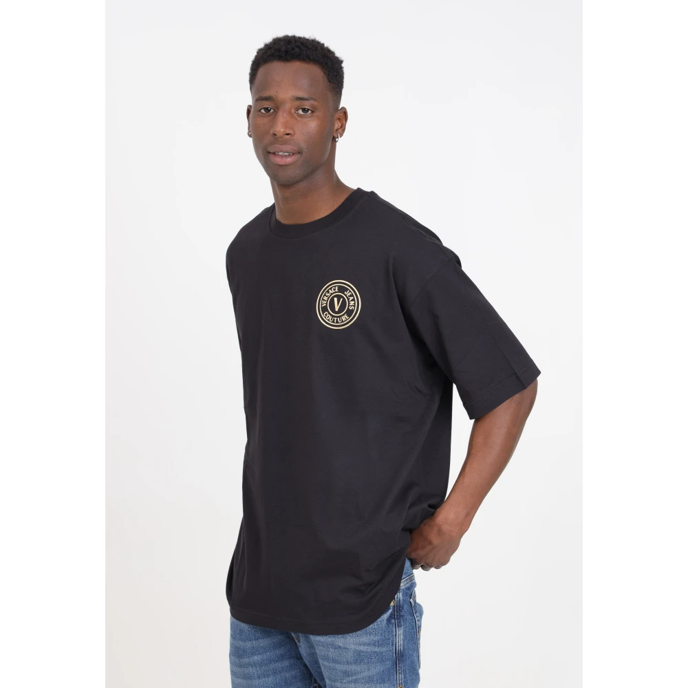 Versace Jeans Couture T-Shirts Blue Heren