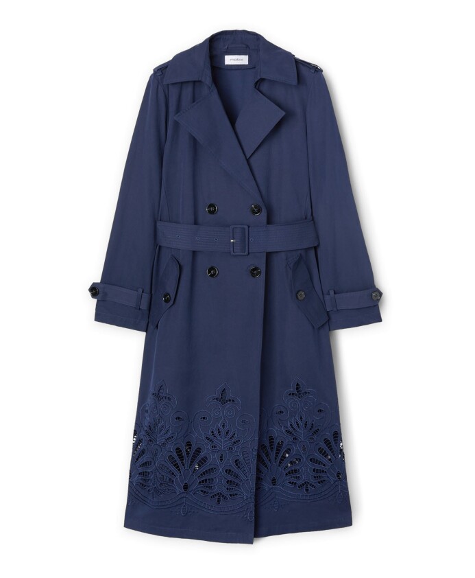dubbelknappt-trenchcoat-i-tekniskt-tyg-med-broderi