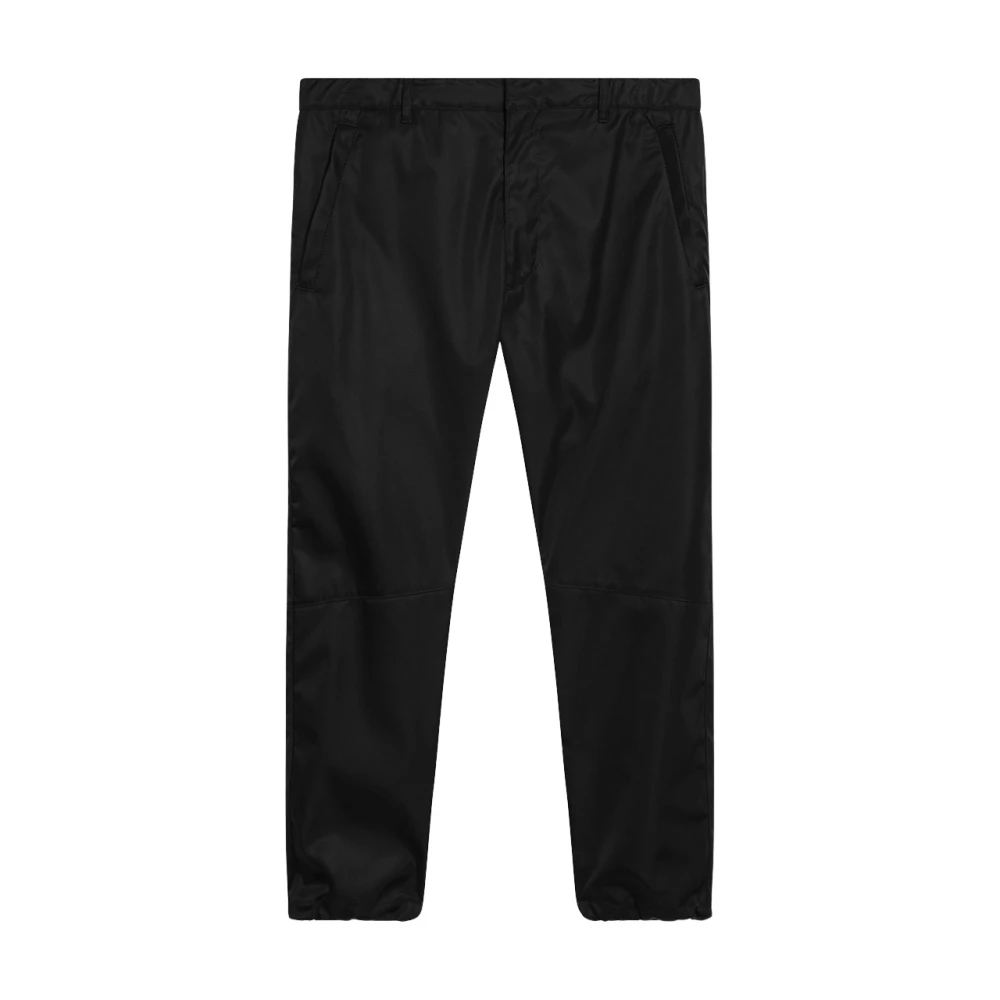 Prada Re-Nylon Trousers - Male - Slim-Fit Trousers - Black - M - Trousers