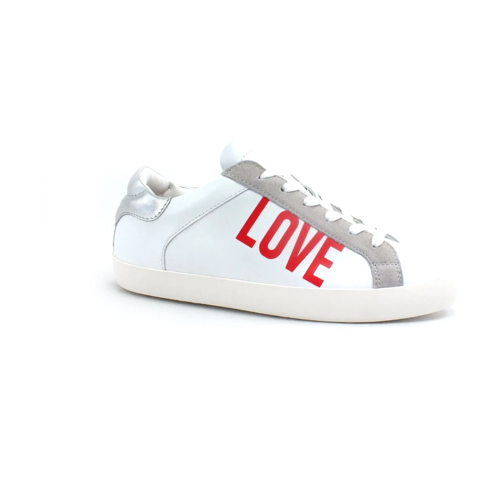 Love Moschino Women's White Sneakers, 4 Uk, Trainers