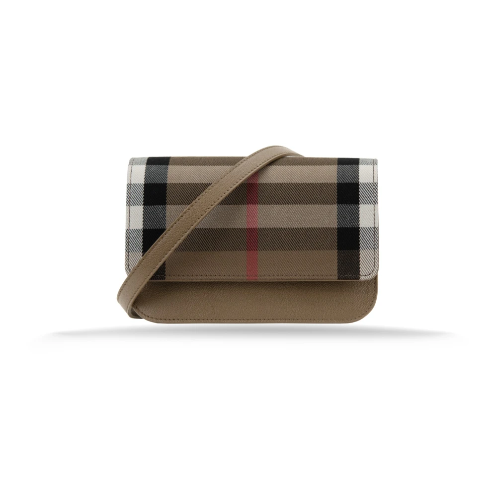 Burberry Dames Schoudertas Magneetknoop Beige Dames