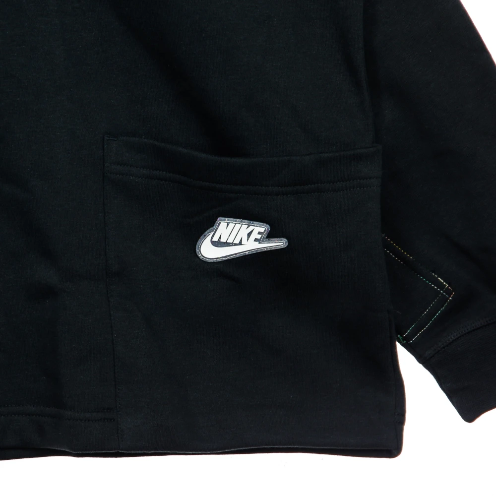 Nike Earth Day French Terry Crewneck Sweatshirt Black Dames