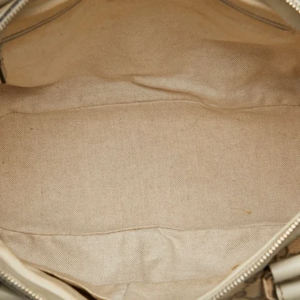 Gucci Vintage Pre-owned Canvas gucci-bags White Dames