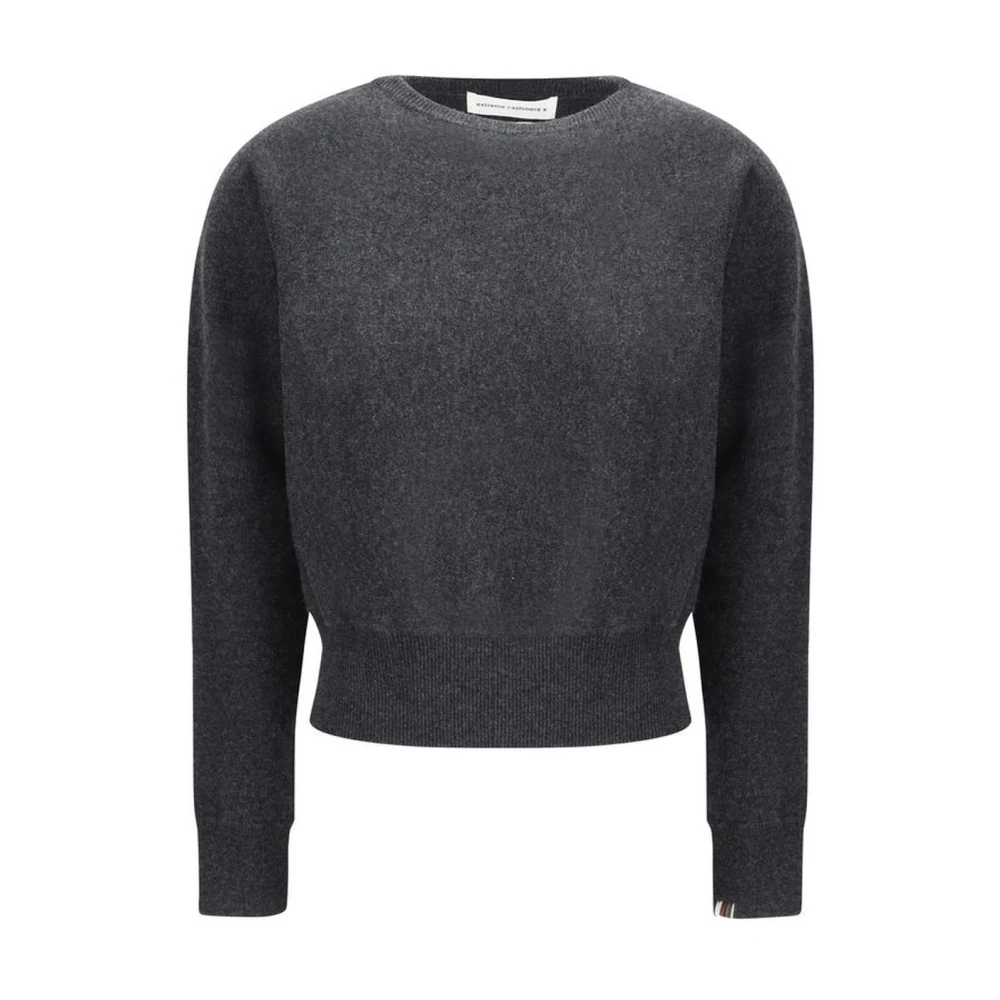 Extreme Cashmere Luxe Cashmere Crew Neck Sweater Gray Dames