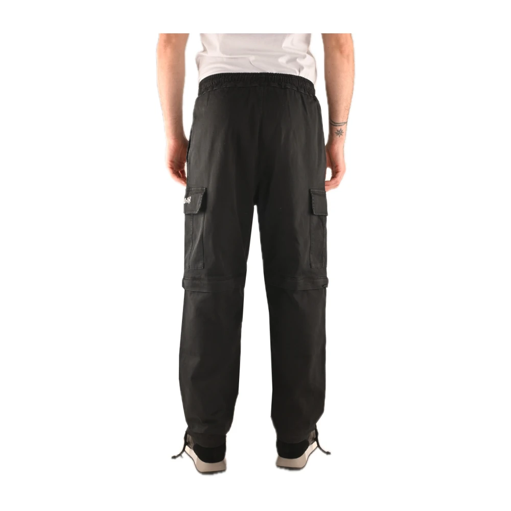 Disclaimer Katoenen Bermuda Broek voor Mannen Black Heren