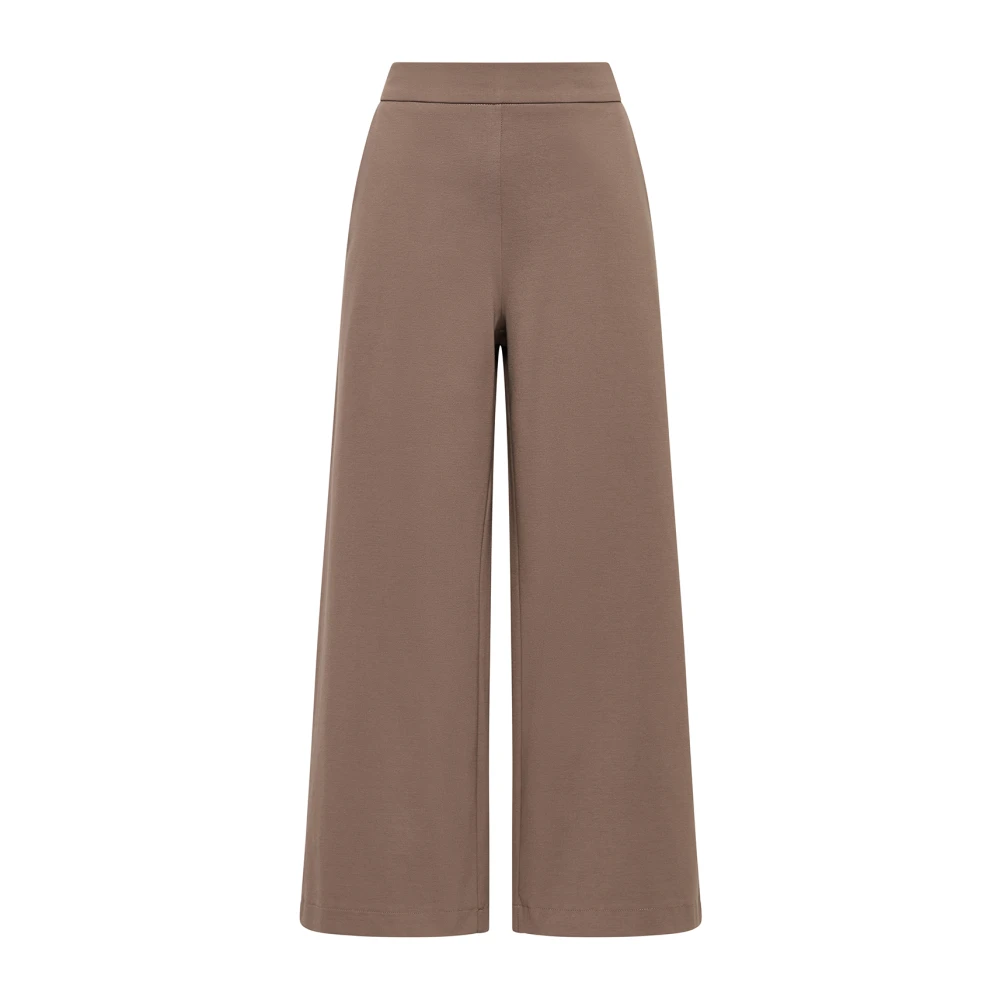 Maliparmi Comfy Jersey Broek Brown Dames