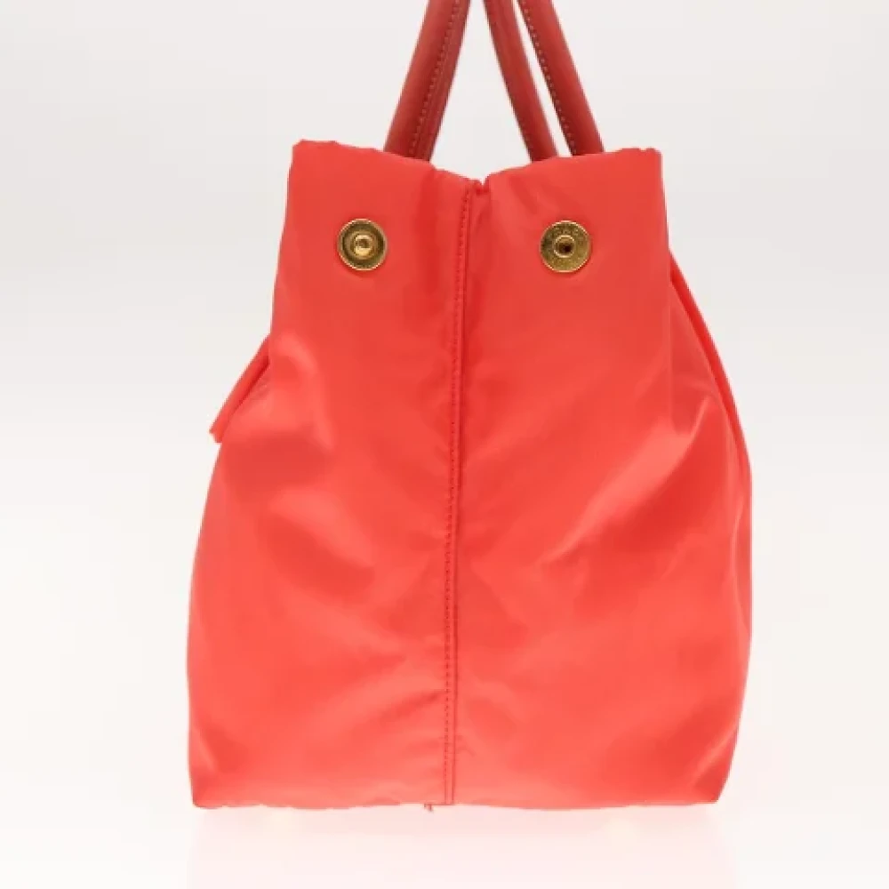 Prada Vintage Pre-owned Nylon handbags Red Dames