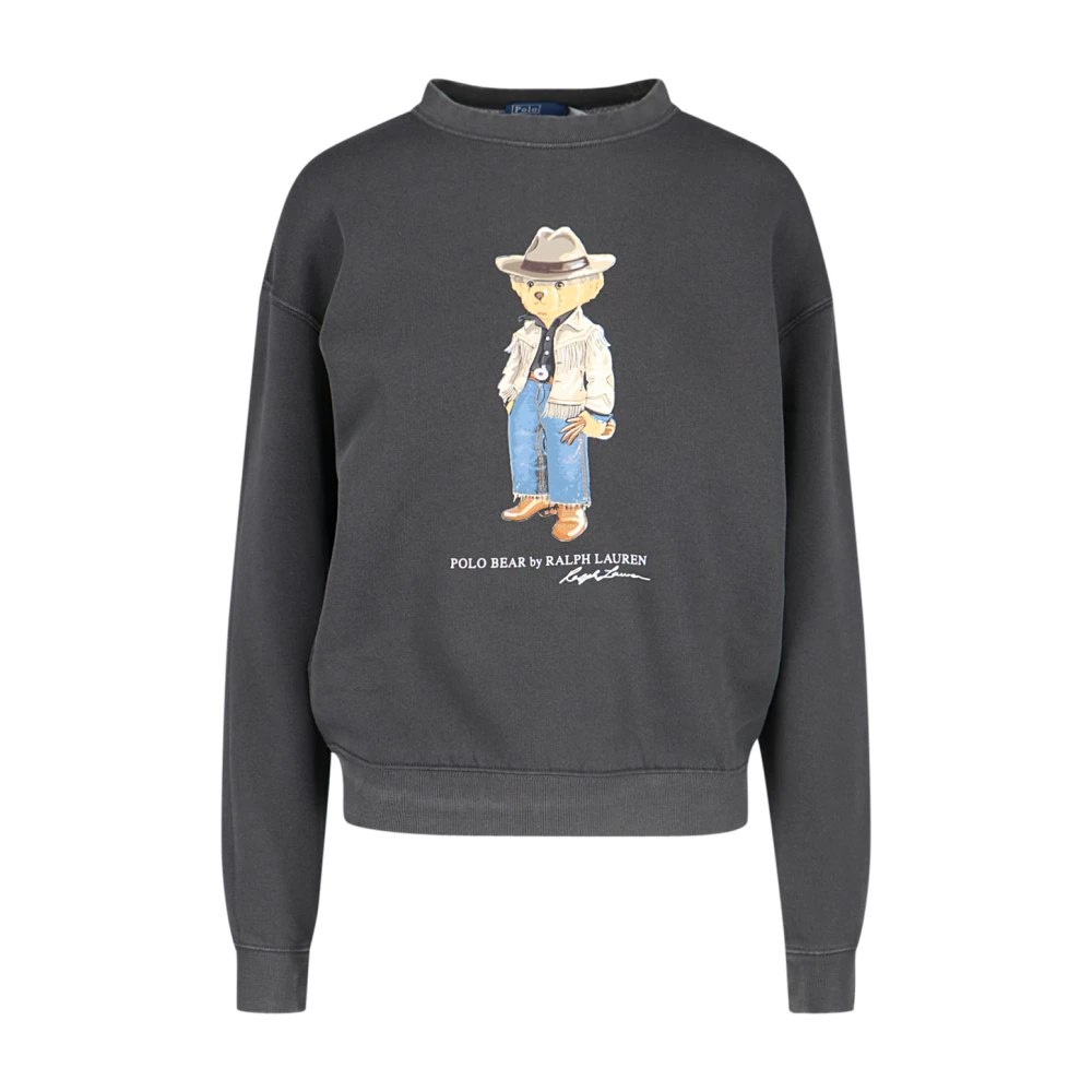 Ralph Lauren Trui met ronde hals en print Gray Dames