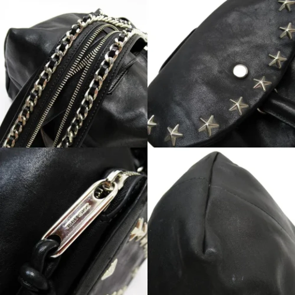 Jimmy Choo Pre-owned Leather backpacks Black Dames