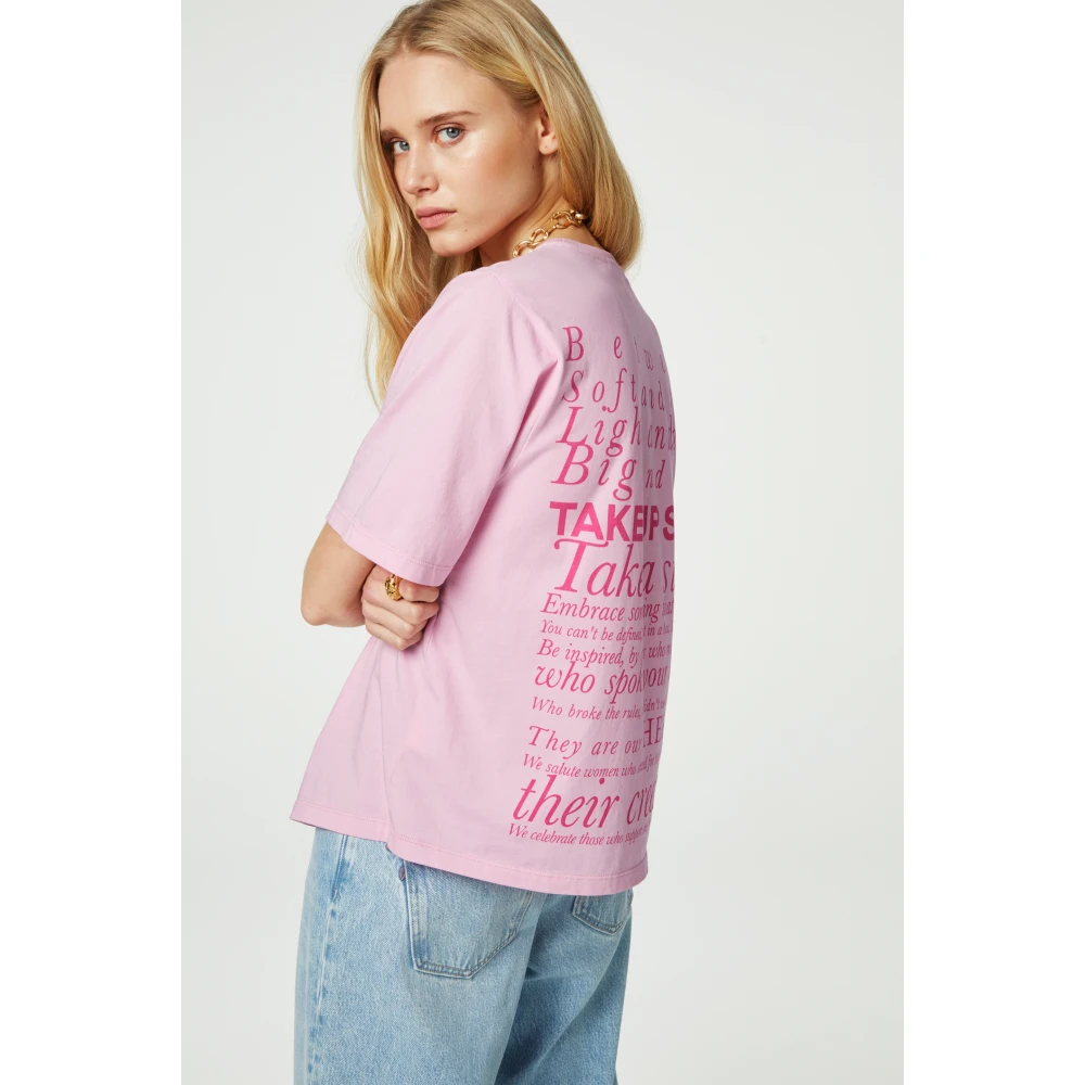 Fabienne Chapot Fay Poem Pink T-shirt Pink Dames